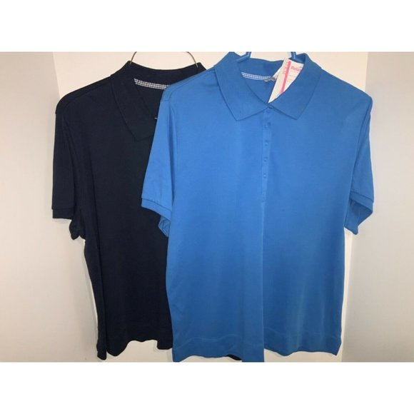 Ladies Tops - 2 Polo Shirts- Ladies Large ( 12/14) New